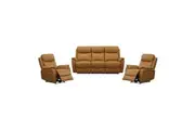 Divano Berkeley Leather Electric Recliner Sofa Suite 3 + 1 + 1 Tangerine
