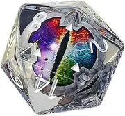 Dragon Eye Dice | Diceresin - Color Polyhedron Dice with Shiny Eyes for Role Playing Table Games for Interactive Games, Teaching