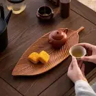 Wooden Plate Decorative Bread Fruit Plate Sushi Tray Tableware Serving Tray