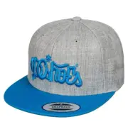Brand New DC Shoes 123 Klan Snapback Hat Grey/ Blue