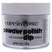 Cuccio Pro Powder Polish Nail Colour Dip System - Silver With Silver Mica by Cuccio for Women - 1.6 oz Nail Powder