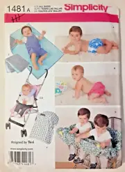 Simplicity Pattern 1481 Baby Child Accessories Sewing Craft Project (H)