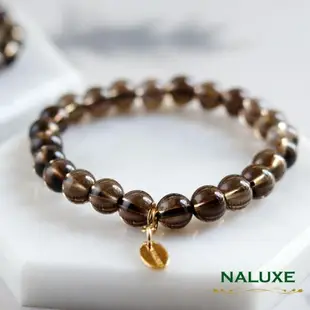 水晶【Naluxe】 高品清透茶晶、煙水晶、墨晶開運手鍊（排除負能量穩定思緒招財）