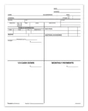 Four Square Form / Customer Proposal (100 per pack)