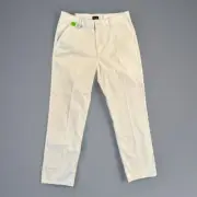 Brixton Choice Relaxed Fit Men Chino 38X34 Cream Wide Leg Pants Medium-Rise