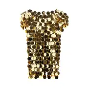 [RABANNE] RABANNE Sparkle Discs top Woman 36 36 Gold