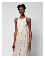 [Faherty] Low Tide Stripe Billie Skirt in Bronze