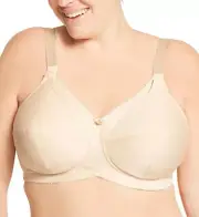 NWT Elila 1613 Cotton Cup Wireless Soft Cup Nursing Bra 34I Nude