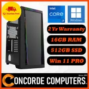 Intel Core i7 16GB RAM DDR4 512GB SSD NVIDIA Desktop PC Computer Home Office