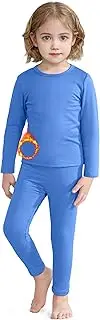 [VZV] Kids Thermal Set Toddler Thermal Underwear Fleece Lined Long Johns for Kids Base Layer Toddler Thermal Set for Boys Girls