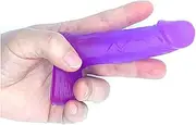 Realistic Dildo for Beginners, Anal Plug Dildos for Women/Men/Gay, Adult Sex Toys for G spot Stimulator Anal Plug Training Sets (Purple)