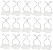 100pcs Wall Mount Wall Climbing Grips Cable Holders for Cords Climbing Clips Climbing Plant Support Wall Clips Plant Vine Support Hook Resin White Plant Stand Green Dill