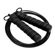 14.7cm PVC Speed Skipping Rope Jumping Sweat Absorption Rope Skipping Fast Jumping BLACK COLOR