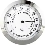 High Precision Hygrometer - Round Humidor Hygrometer | Digital Analog | Humidifier Maintenance Meter | Analog Humidity Gauge | Tools for Humidor Cabinets and Cans Maintenance
