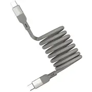 Momax Mag Link 100W USB-C Cable - 2m - Titanium PD Fast Charging - Magnetic - Durable Triple Braided Nylon - Supports iPhone / Samsung / Google / Oppo / Oneplus [DC36L]
