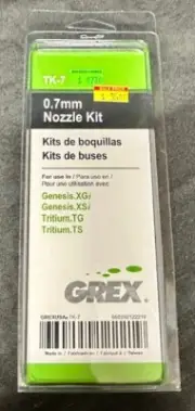 Grex TK-7 0.7mm Nozzle Kit - For Genesis XGi, XSi, Tritium TG, TS