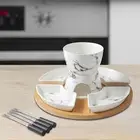 Fondue Pot Melting Pot Set Melt Hot Pot Bowl Set for Cheese Caramel Butter