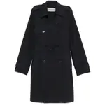 [Dries Van Noten] Dries Van Noten Belted Trench Coat 48 IT BLUE