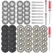 62x Diamond Cutting Wheel Metal Cut Off Disc For Dremel Rotary Tool Cutting