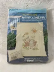 Quick Quilt & Pillow Sham M.J. Hummel Paragon Needlecraft Very RARE VINTAGE 1984