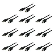 10PK PRO.2 USB 2.0 Type A Male to B Plug 2m Cable/Lead Cord for Computer Printer