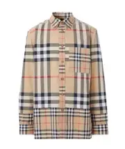 Burberry Brit Nova Check Plaid Button Down Shirt Men’s Medium