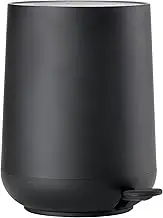 Zone Denmark Nova Bathroom Bin, Cosmetic Bin, Bathroom Waste Bin, Diameter 23 cm, Height 29 cm, Capacity 5 litres, Black