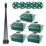 5 Pack Seed Starter Trays for Grow Light Seed Starter Kit Seed Growing Starting