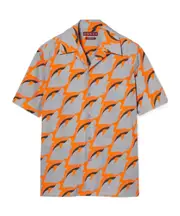 printed shirt IT48 Gray and orange