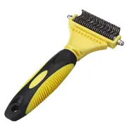 Double Sides Pet Dog Fur Brush Comb Cat Grooming Deshedding Trimmer Tool Pet Rake 12/23 Blades