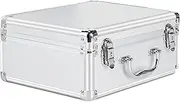 [Generic] Hard Side Briefcases - Handle Design Aluminum Case Box,Built-in Sponge Truck Storage Organizer Chest with Security Lock Multifunctional for Men