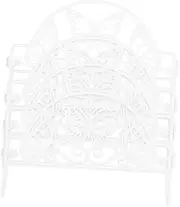 [ibasenice] 4Pcs Temporary Dog Fence Panels Garden Border for Flower Beds Decorative Outdoor Fencing Lawn Barrier for Planters and Sidewalks Safe Durable Material
