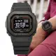 【CASIO 卡西歐】G-SHOCK 心率偵測 藍牙 太陽能電力 金屬錶圈 黑灰 經典方型 運動系列(DW-H5600MB-8)