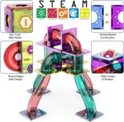 Magnetic Marble Run Set Educational Magnetic Marble Run STEAM 135 Pieces ~NEW~