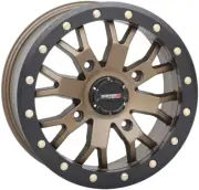 System 3 SB-4 Beadlock 15x7 ATV/UTV Wheel - Bronze (4/137) 4+3 [15S3-3238]