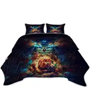 Cool Art Aurowla Space Owl Coverlet