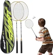 Badminton Racket Set | Professional Badminton Racket Set for Adults, Lightweight Badminton Equipment for Adults, Sweat Absorption for Adults and Work