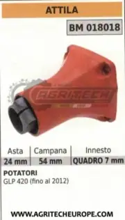 Bell Clutch Complete Tree Pruner Attila GLP420 With Stand By Ø24