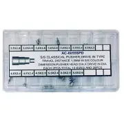 1.5mm Steel Classical Drive in Watch Pusher Button Crown Assortment Set 26Pack
