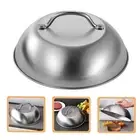 1x Griddle Dome Griddle Accessories Cover Round Stainless Steel Dome with Handle