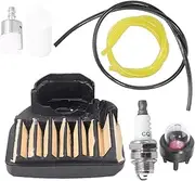 537255701 Air Filter Gaskets Primer Bulb Fuel Line Filter Spark Plug Carburetor Tune Up Kit for Husqvarna 455E 455 Rancher 460 461 Gas Chainsaw