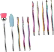 Manicure Drill Bit Set 1set Manicure Beauty Machine Nail Polishing Drills Home Salon Supply Kit