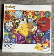 Jigsaw Puzzle 100 Pieces Pokémon Pikachu and Eevee Buffalo