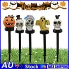 Halloween Outdoor Decoration Solar Lights Resin 3D LED Skeleton Halloween Lamp