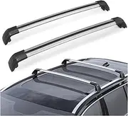 2pcs ﻿Side Bars Cross Rails Roof Rack Compatible for Hyundai Santa Fe 2013 2014 2015 2016 2017 2018 Aluminum Alloy Luggage Car Roof Rack
