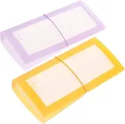 TEHAUX 2pcs Macaron Color Sticker Storage Album Capacity Collecting Holder for Organizing Decals Lightweight Design for Sticker Enthusiasts for Travel and Everyday Use