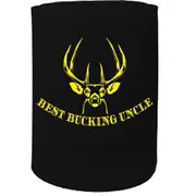 Alcohol Stubby Holder - Best Bucking Uncle - Funny Novelty Birthday Gift Joke Beer Can Bottle