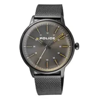 在飛比找PChome24h購物優惠-POLICE簡約高峰時尚米蘭腕錶-銀灰