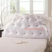 Huge Soft Headboard Support Reading Head Pillow for King Queen Bed Home Footboad