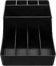 Kichvoe Bar Storage Rack Novelty Coffee Cup Organizer Resin Straws Box Coffee Station Decor Condiments Holder